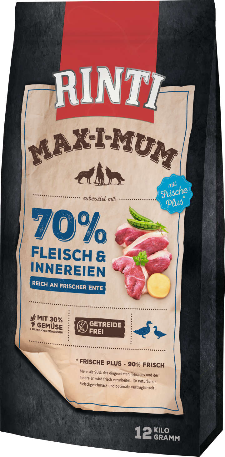 RINTI Hunde-Trockenfutter MAX-I-MUM Ente